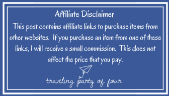 affiliate disclaimer traveling party of 4
