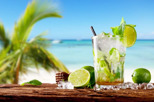Summer in Florida.
Mojito on the beach