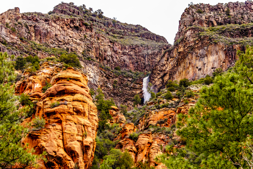 Top Things to do in Sedona, Arizona
Waterfall in Oak Creek Canyon.  Sedona, Arizona