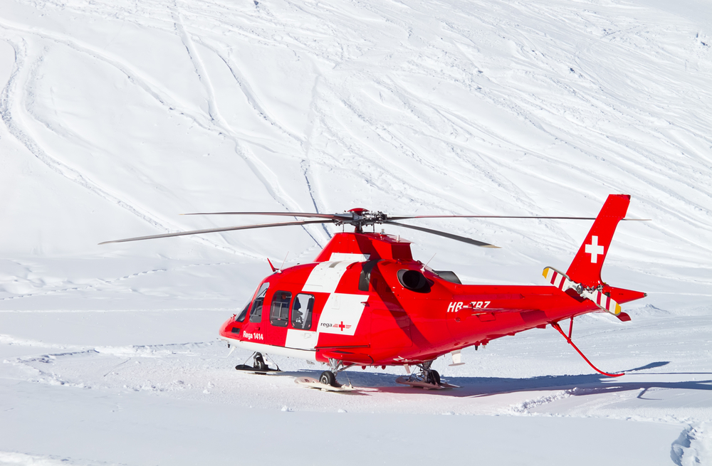 Altitude Sickness.
Rescue Helicopter in the Snow.