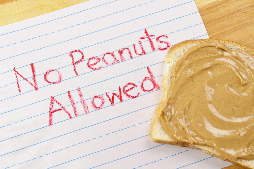 Traveling with Nut Allergies.  No Peanuts Allowed.

