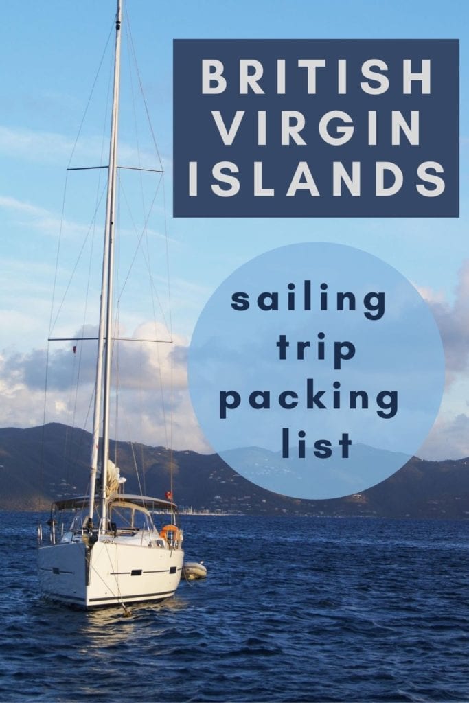 Sailing Trip Packing List