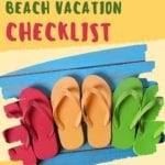 Beach Vacation Checklist