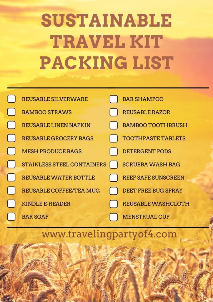 Sustainable Travel Kit Packing Checklist