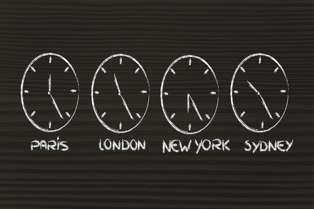 How to Get Over Jet Lag
Time zone & clocks representing the role of time management in a global business