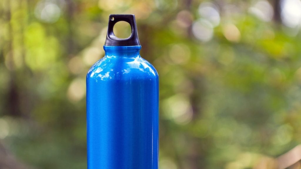 Packing Hacks for Moms.  Pack a reusable water bottle for all travelers.