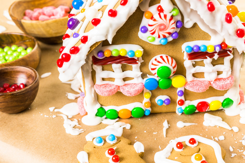 Christmas Bucket List Ideas.
Building gingerbread house for Christmas.